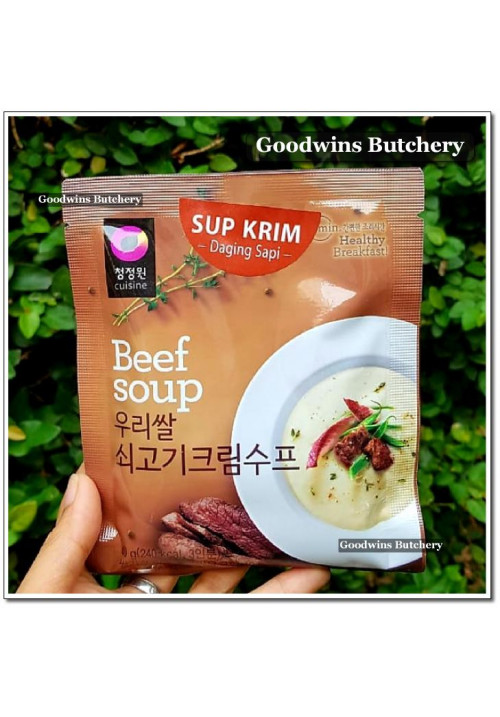 Cream soup Korea Daesang Chung Jung One BEEF CREAM SOUP sup krim daging sapi 60g